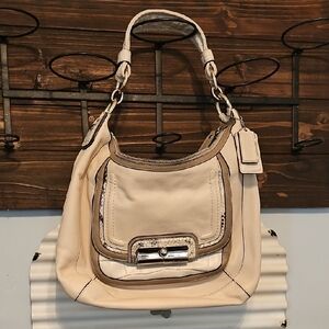 Coach Kristin Multi LEATHER Combo Shoulder Bag